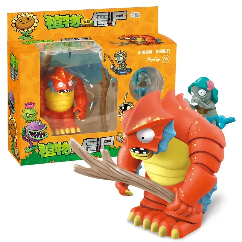 Plants Vs Zombies Action Figures Toy Set Collectible Kids Gift - Wild West Gargantuar & Shark