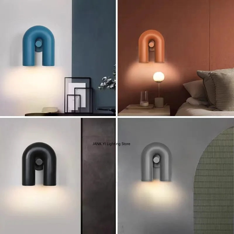 Wall Light Fixture LED Wall Lamp for Living Room Kitchen Decor Black Modern Design