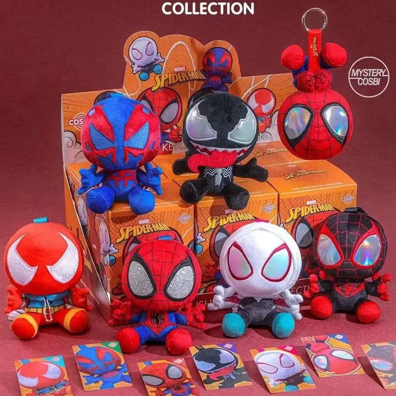 Marvel Spider-Man Plush Blind Box Bag Pendant - Kawaii Surprise Gift Set