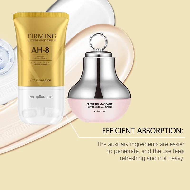 Face Firming Care Kit for Eye and Neck Tightening Anti-Aging Skin Set