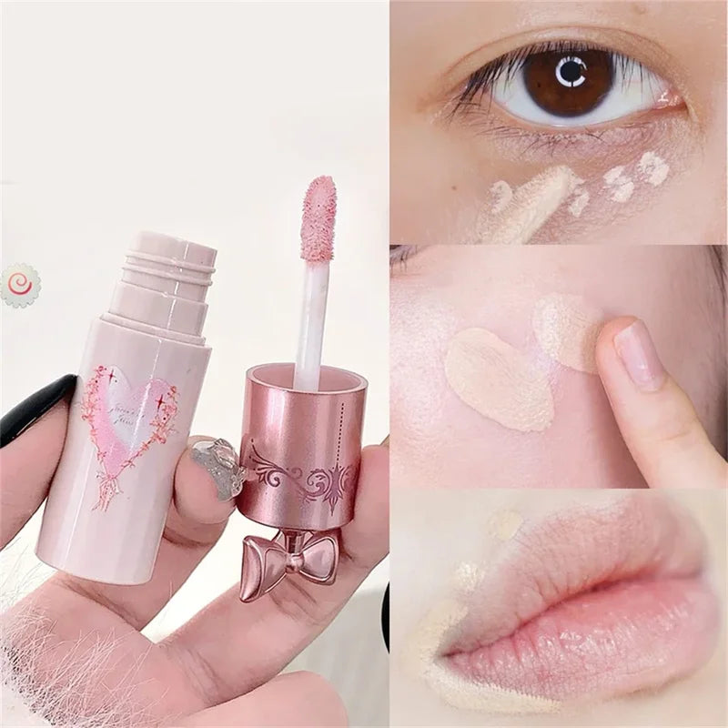 Brightening High-Gloss Liquid Concealer Stick - Hydrating Full Coverage Makeup for Dark Circles & Fine Lines