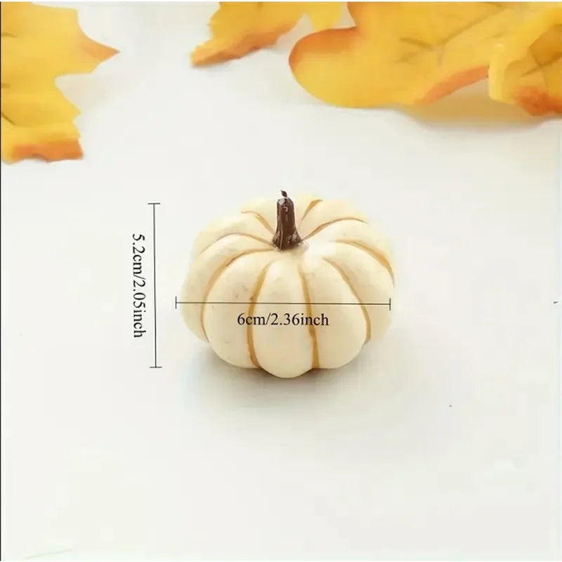 Mini Artificial Halloween Pumpkin Decor Set - 9pcs DIY Decorative Props