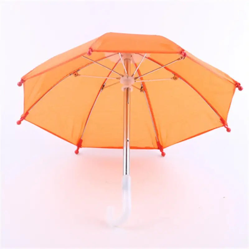 Mini Doll Umbrella with Beads - Realistic Toy Accessory for Dollhouses & Photography