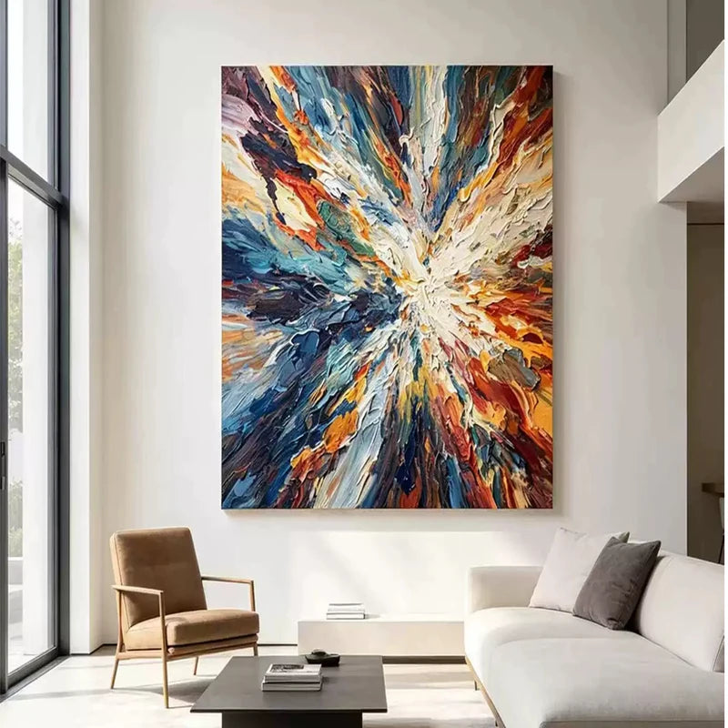 Abstract Woman Oil Painting Wall Art No Frame Thick Acrylic Texture Canvas