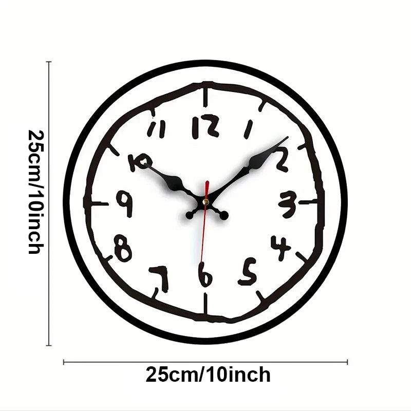Silent Wooden Wall Clock for Living Room Office Bedroom Home Decor