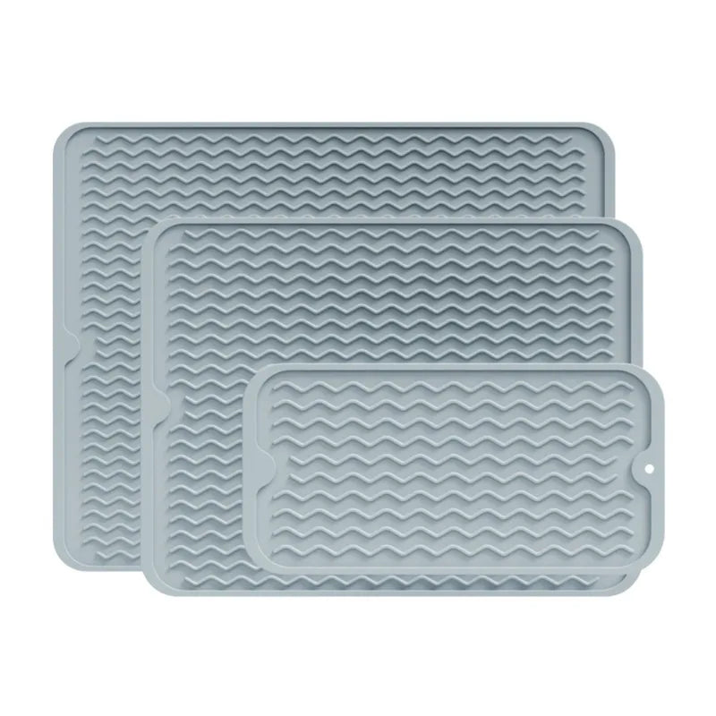 Extra Large Non Slip Silicone Kitchen Drying Mat Heatproof Countertop Protector