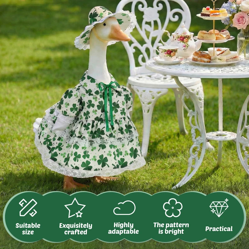 Outdoor Lawn Goose Costume Set for Garden Decor - Summer Porch Yard Outfit