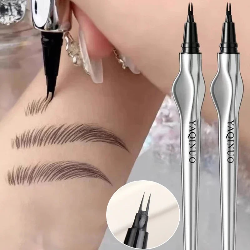 Long Lasting Eyebrow Pencil Waterproof Liquid Brow Pen for Natural Makeup