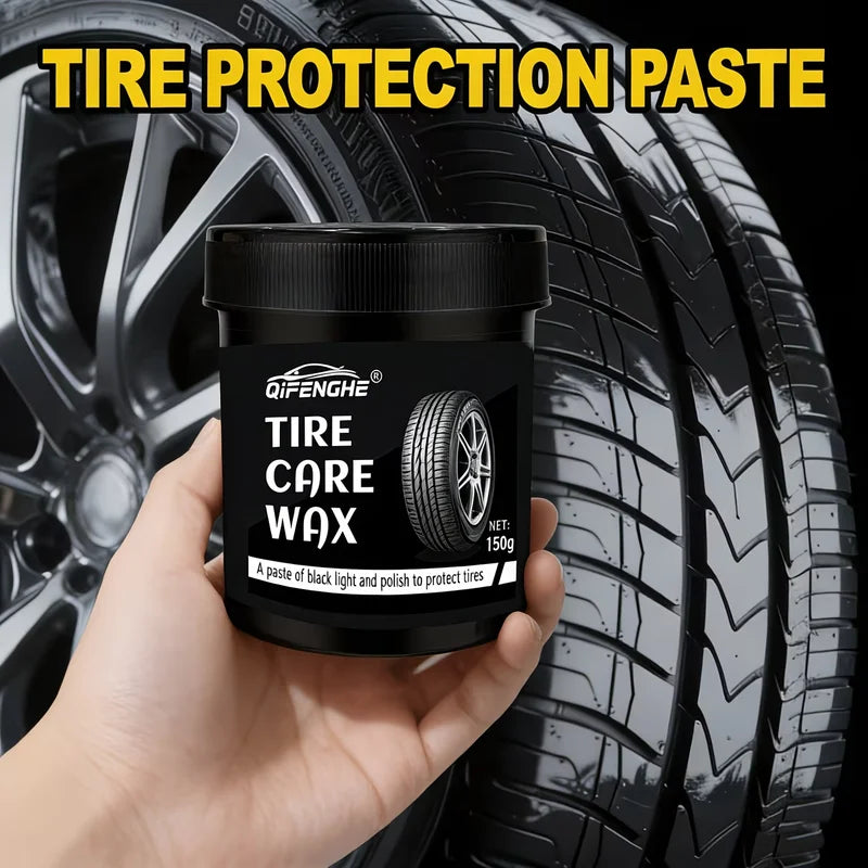 Car Tire Care Wax - Hydrophobic Tire Polish & Shine Protectant