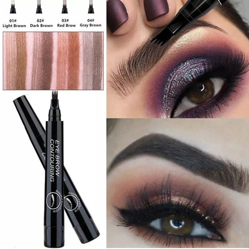 Waterproof Liquid Eyebrow Pencil for Natural & 3D Brows - Microblading Style