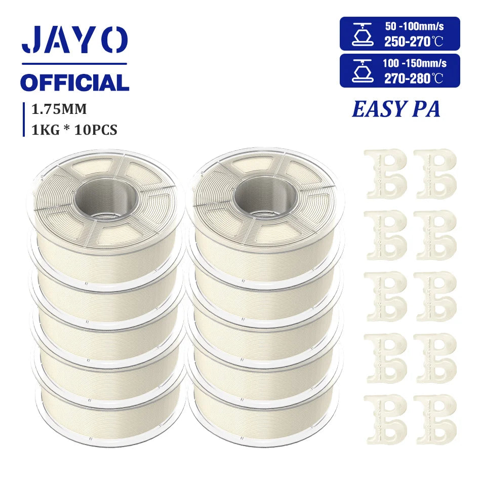 Nylon 3D Printer Filament 1.75mm - 5 Rolls Polyamide for FDM Printing