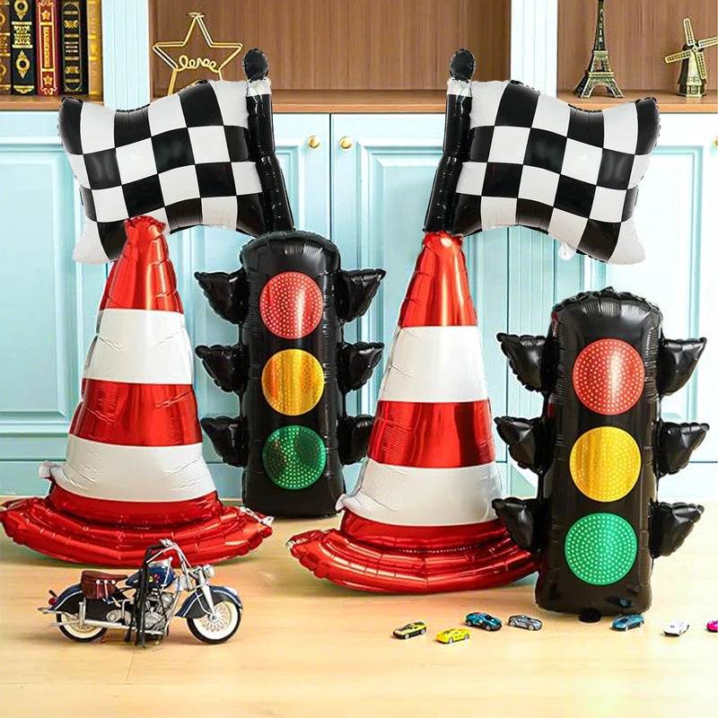Racing Theme Balloon Set for Birthday Party Decorations - 2 or 6 Pieces