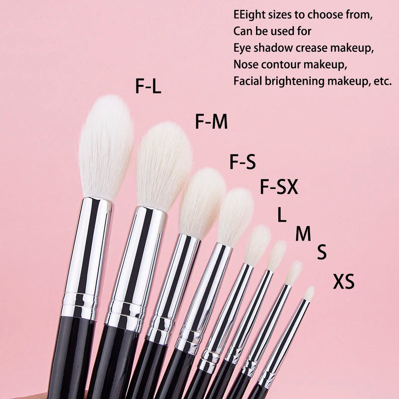 Tapered Eye Makeup Brush for Eyeshadow Contouring Highlighting Goat Hair