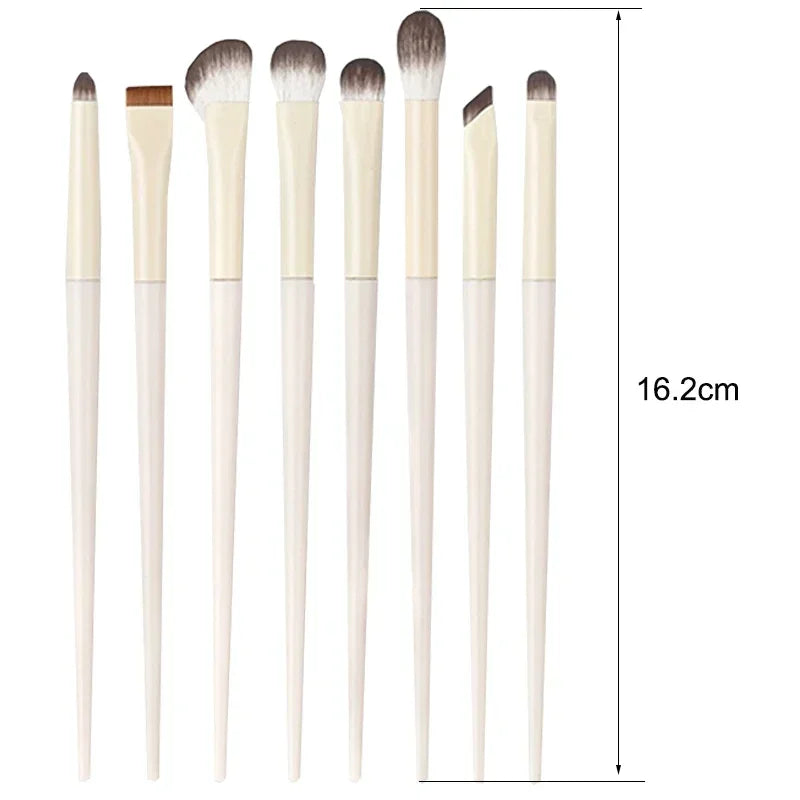 Natural Eye Makeup Brush Set - 5/6/8/10 Pcs Ultra Soft Eyeshadow & Eyeliner Brushes
