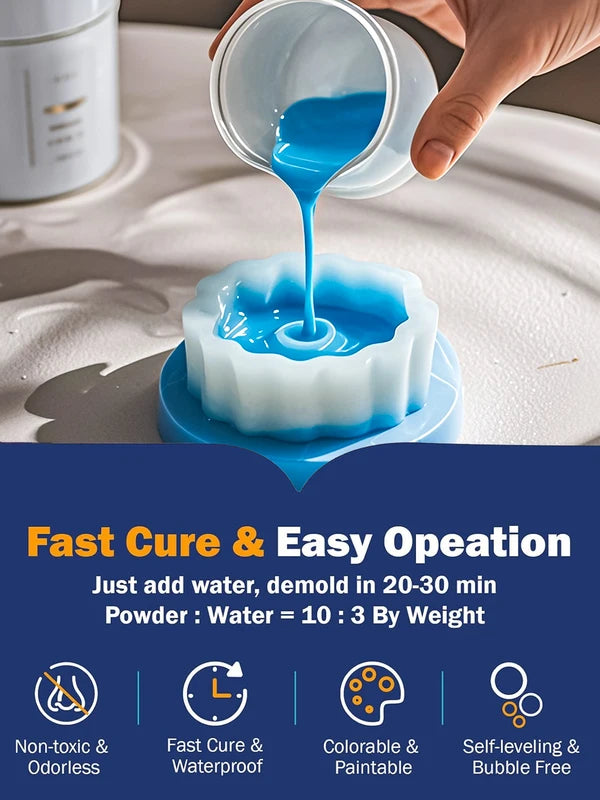 High Density Gypsum Powder for Resin Casting & Sculpting - 300g/500g/1000g