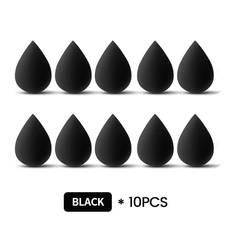 10-Pack Makeup Sponge Set Soft Colorful Cosmetic Puff for Foundation & Powder