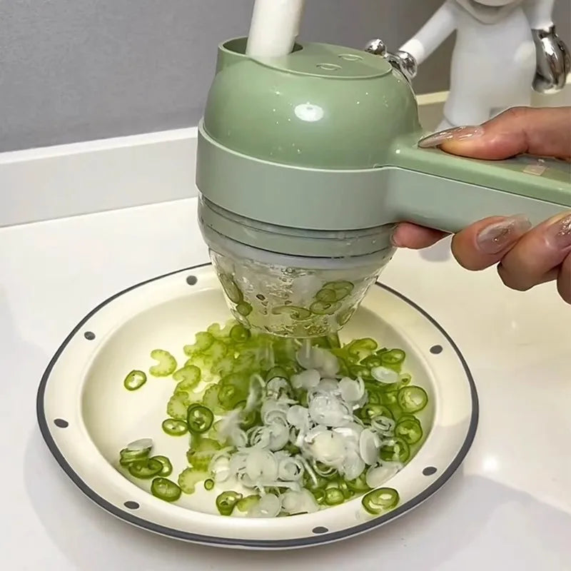 Electric Vegetable Chopper Food Processor with Garlic Ginger Onion Cutter