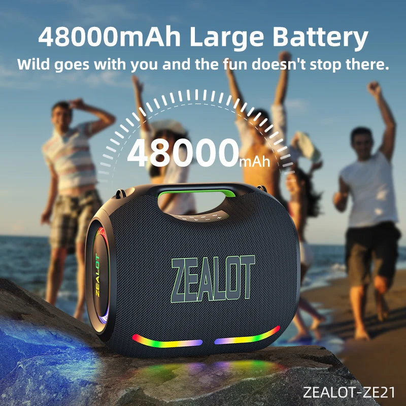 250W Waterproof Portable Bluetooth Subwoofer Speaker with Wireless TWS HiFi Sound