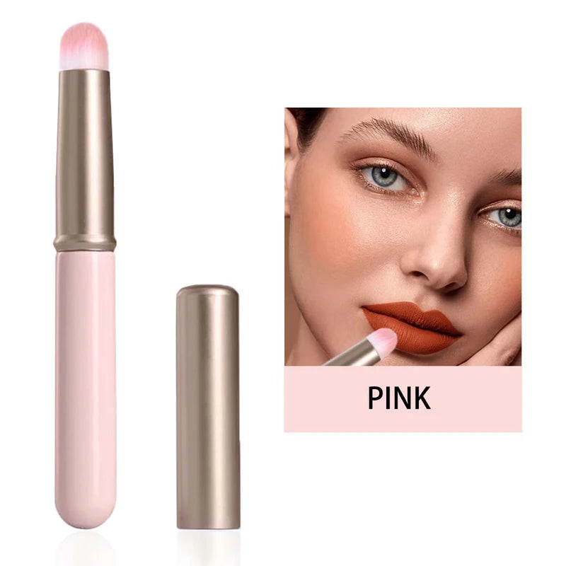 Mini Lip Brush for Lipstick and Concealer - Soft Round Tip Makeup Tool