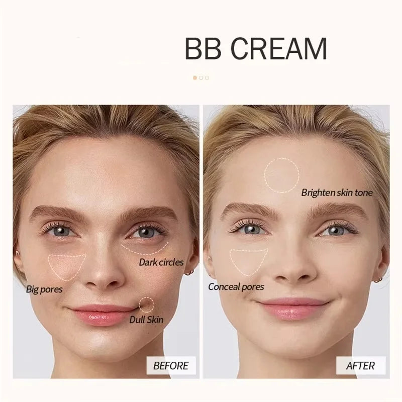 BB Cream Foundation Concealer Long Lasting Waterproof Skin Brightening 30ml
