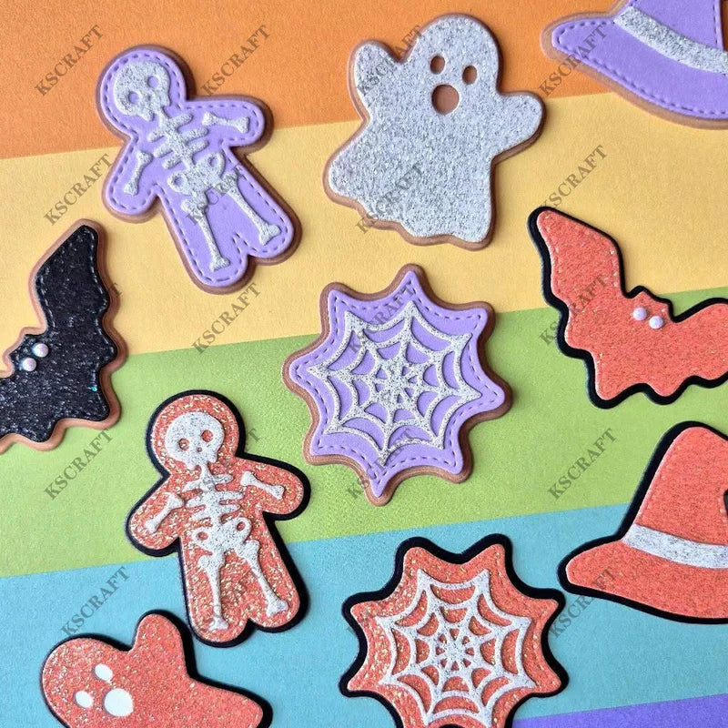 Halloween Cookie Cutting Dies and Stencils for DIY Scrapbooking and Card Making