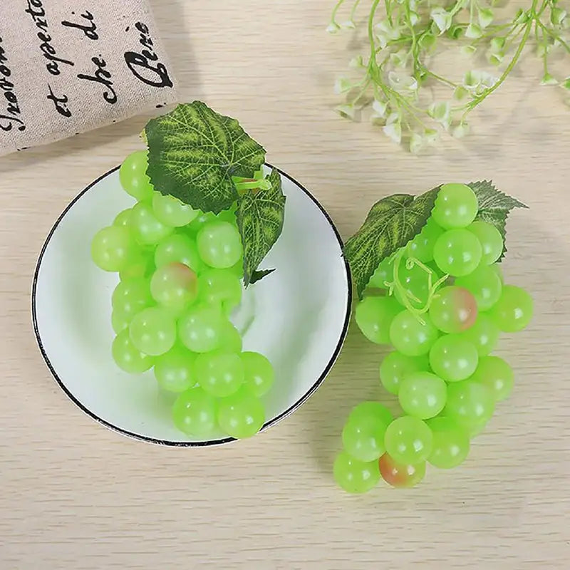 Artificial Grapes Cluster - Fake Fruit Decor for Home Garden Wedding Party