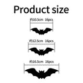 Halloween 3D Stereoscopic Bat Wall Night Light - Eco-Friendly PET Material Decoration Lamp