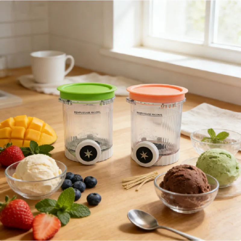 Replacement Containers for Ninja Creami Swirl Pints and Lids - Multiple Colors