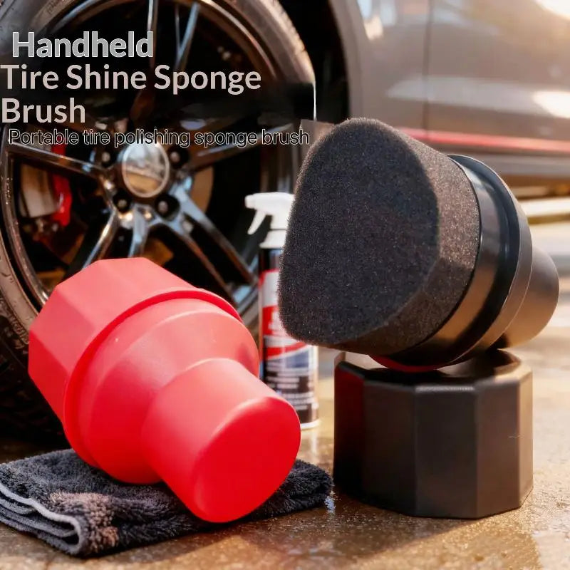 Flexible Tire Sponge Applicator Pad for Car Wheel Waxing and Polishing