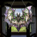 Acrylic Bat Sun Catcher Window Decoration - Colorful Glass Style Wall Art