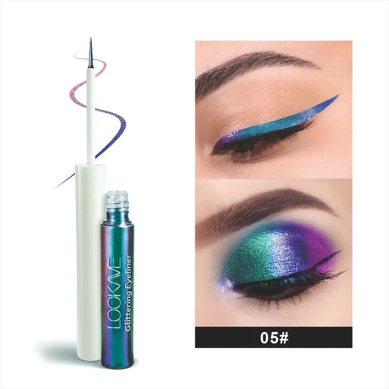 Duochrome Liquid Eyeshadows with Lasting Shine - Multi-Color Makeup Palette