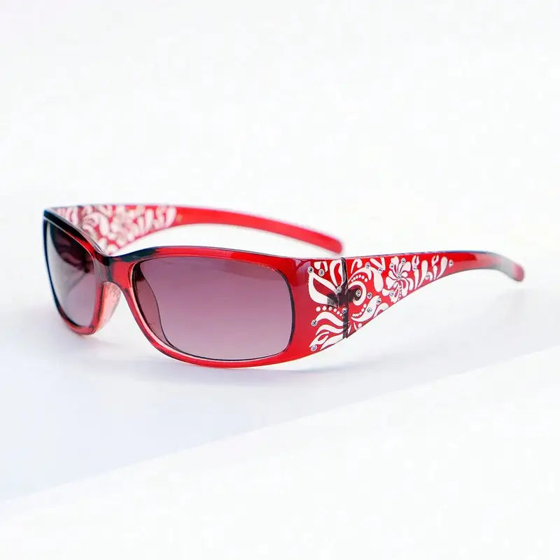 Retro Square Small Frame Sunglasses for Women Summer Vacation Beach Style