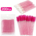 200 Pcs Eyelash Extension Makeup Set with Micro Brush and Lipline Tool for Women
