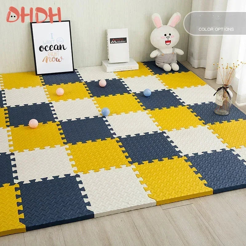 Interlocking Foam Puzzle Play Mat - Non-Slip EVA Floor Tiles for Home & Gym