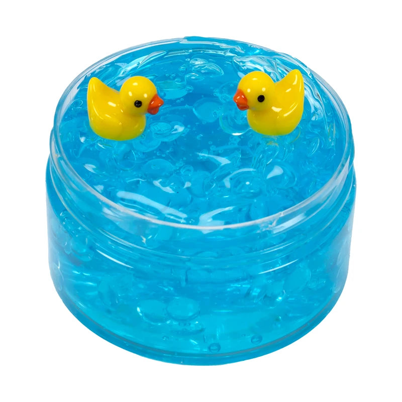 120ml Clear Beads Crunchy Slime Kit - Soft, Stretchy, Non-Sticky Crystal Sludge for Party Favors