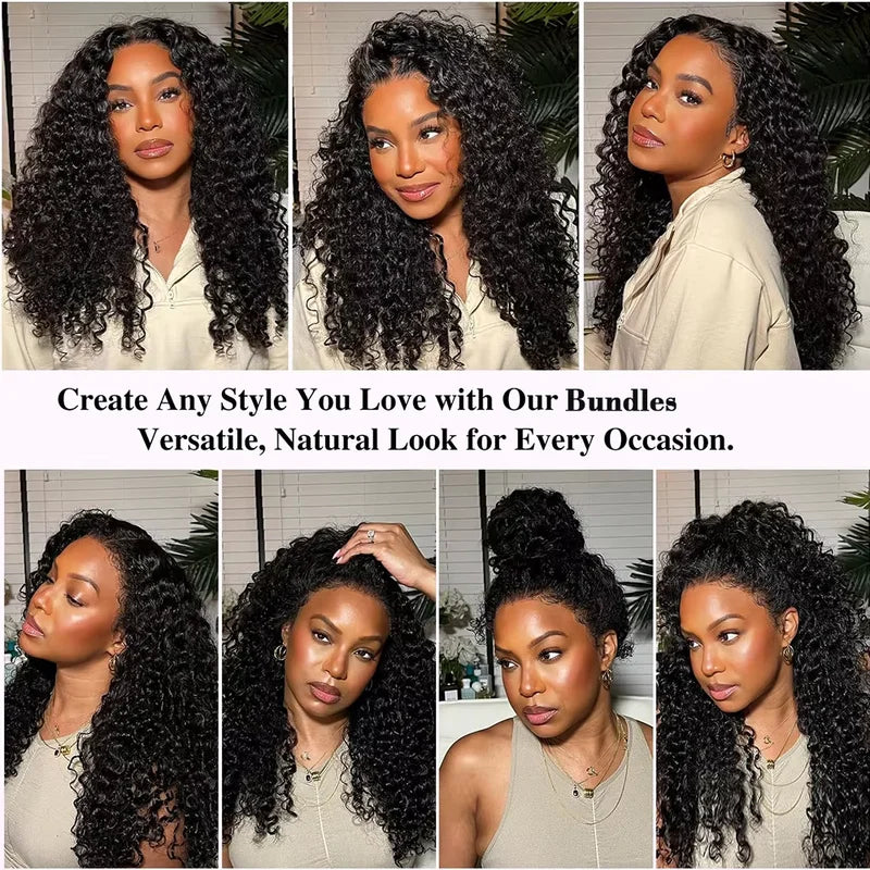 20A Mink Burmese Curly Human Hair Bundles - Deep Wave Virgin Hair Extensions