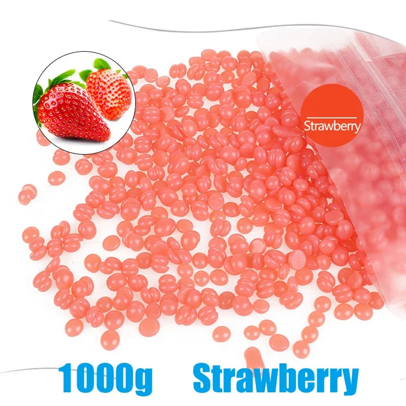 1000g Painless Wax Beads for Body Face Bikini Hair Removal - Hard Wax Beans