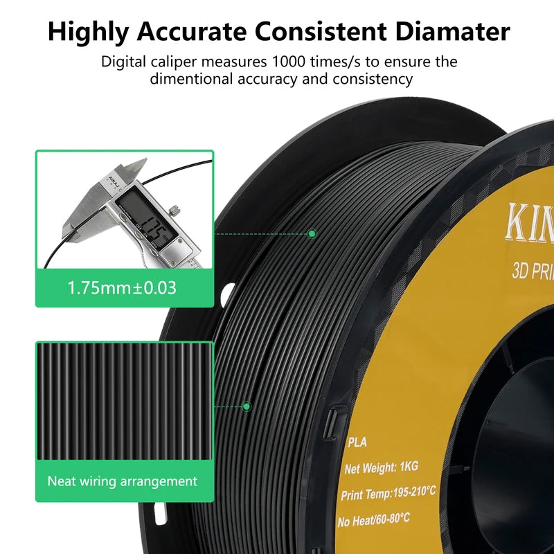 10kg PLA & PETG 3D Printer Filament Set - 1.75mm Multiple Colors & Materials