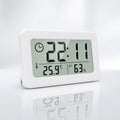 Digital Clock with Temperature and Humidity Meter - Battery Powered Indoor Environment Monitor