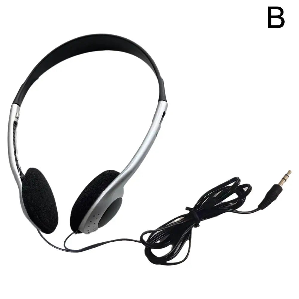 Retro Over-Ear Headphones Millennium Style Wired Headset