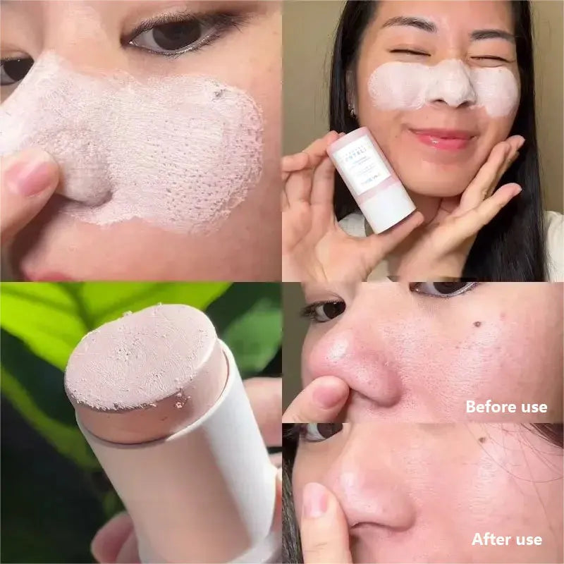 Pink Salt Facial Cleansing Mud Stick - Deep Pore Detox & Skin Softening