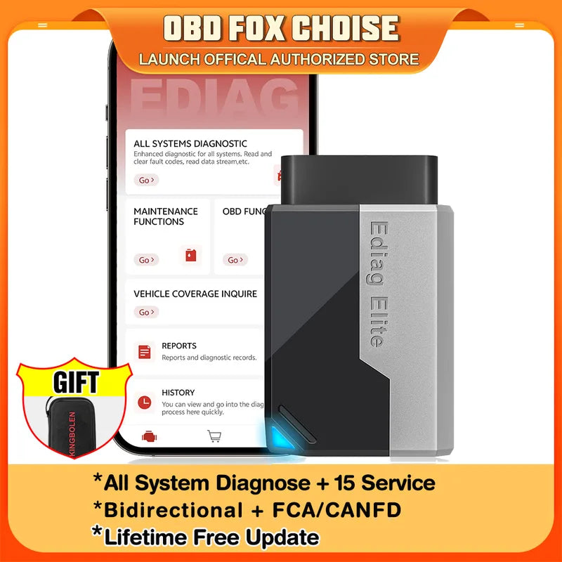 All System Car Diagnostic Scanner with Lifetime Free Updates and Bidirectional Control