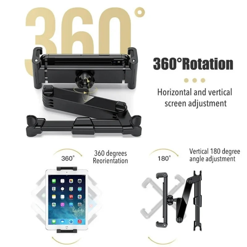 Universal Telescopic Car Headrest Phone & Tablet Mount Holder