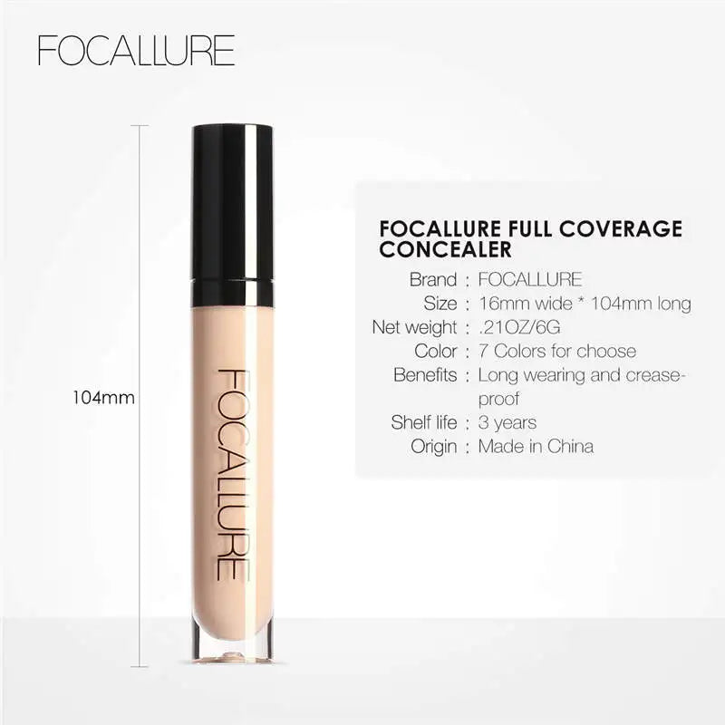 Full Coverage Liquid Concealer for Eye Makeup Waterproof Oil-Control