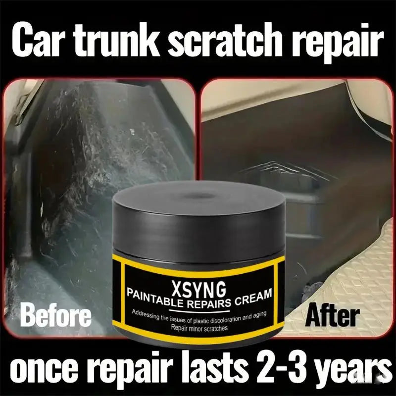 Car Leather & Plastic Refurbishment Cream - Scratch Repair & Restorer