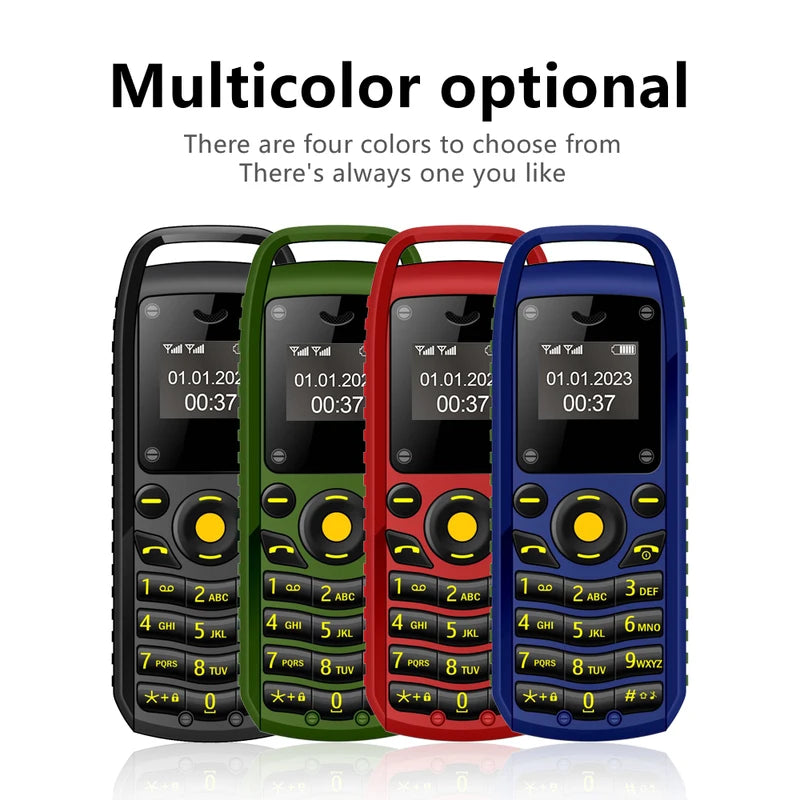 Mini Mobile Phone with Dual SIM, Bluetooth Dialing, Blacklist Block, 2G GSM