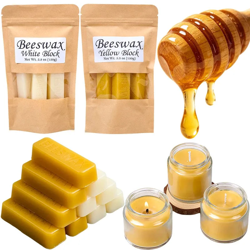 6Pcs Beeswax Candle Making Kit - Natural Scented Wax Blocks for DIY Crafts