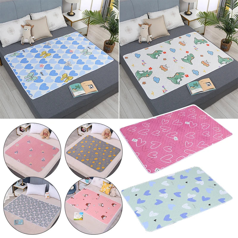 Waterproof Washable Baby & Adult Bed Protector Mattress Pad - Leakproof, Soft, Reusable