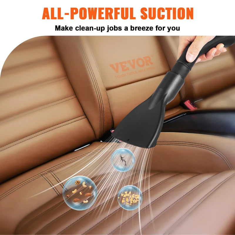 Portable Wet Dry Shop Vacuum 2.6 Gallon 2.5 Peak HP with Blowing Function