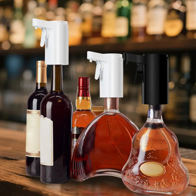 Automatic Wine Dispenser with Touch Screen Sensor Pump 4 Modes - Electric Liquor & Whiskey Decanter